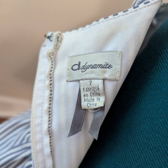 Grey Striped Linen-Look Summer Dress - Picture 4 of 6